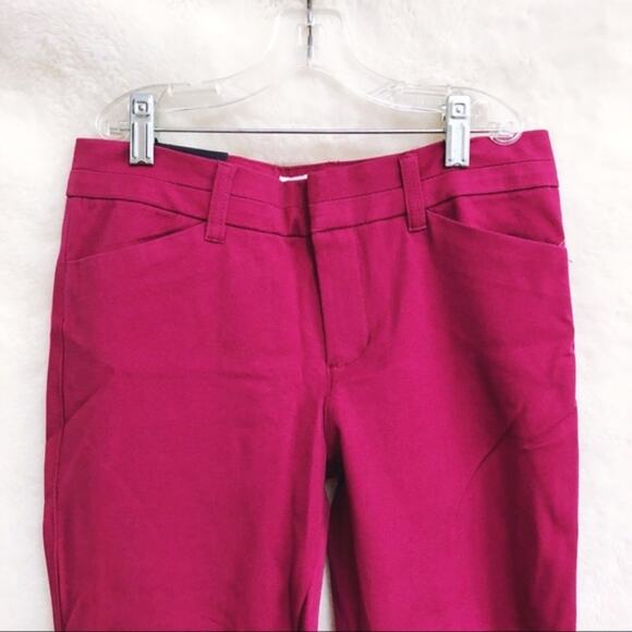 GAP Maroon Cropped Slim City Pants - Picture 6 of 8